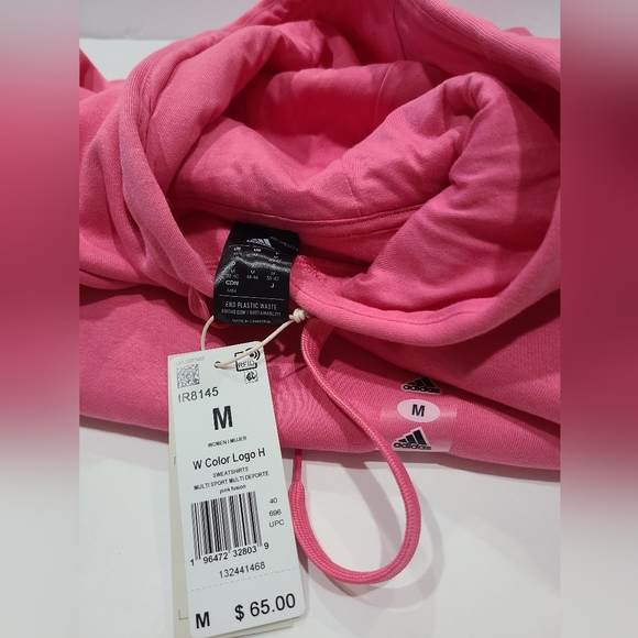 NWT Adidas  women's sweatshirt size M color logo - Picture 2 of 9